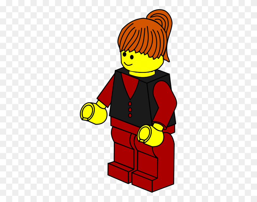 318x600 Lego Town - Businesswoman Clipart