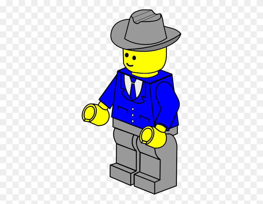 318x591 Lego Town Businessman Clip Art Free Vector Clipart - Worker Clipart