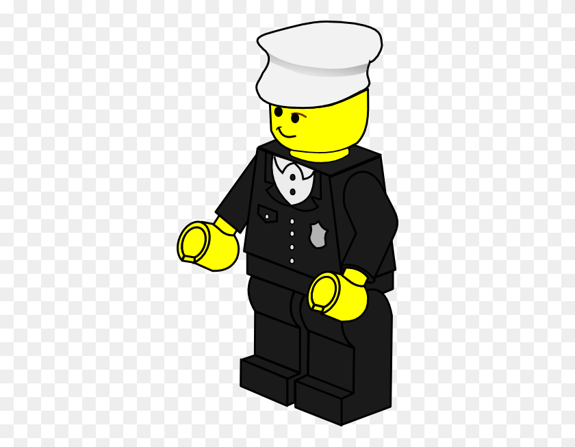 324x593 Lego Town Policeman Clipart Free Vector - Construction Worker Clipart Free