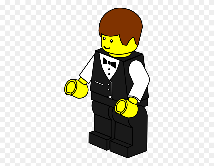 336x592 Lego Town Waiter Png Clip Arts For Web - Lego Man Clipart