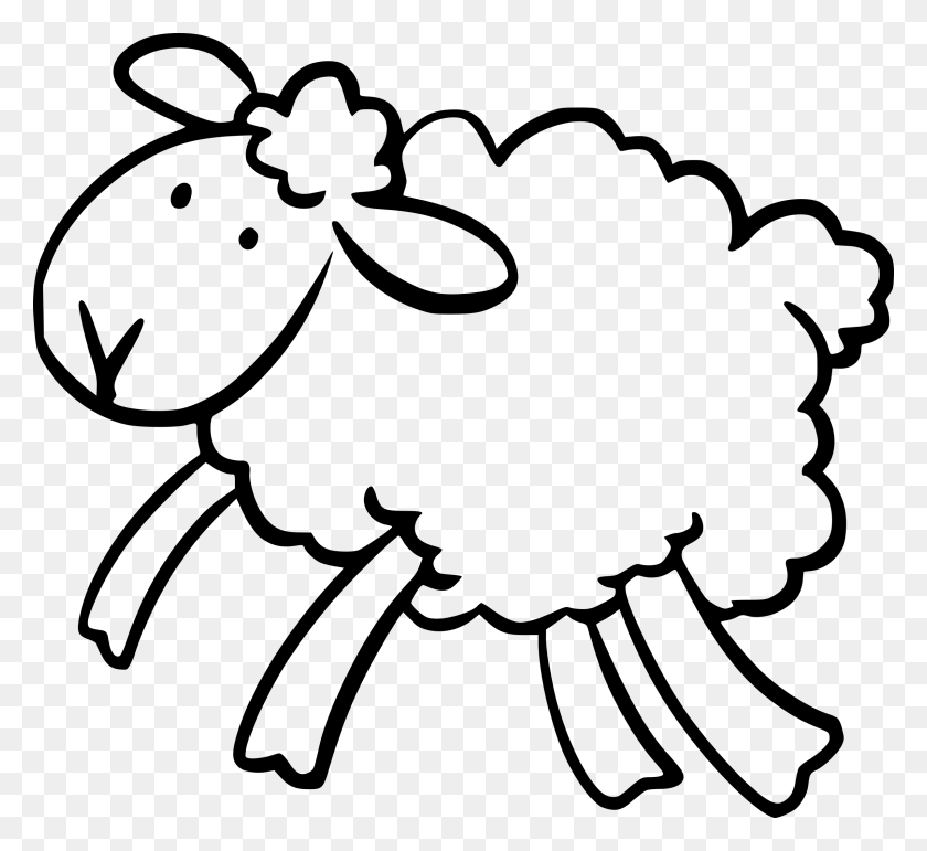 2400x2190 Patas Clipart Cordero - Baby Lamb Clipart