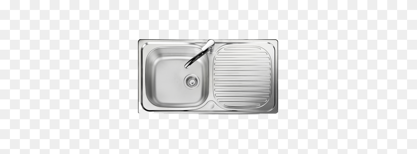 355x250 Leisure Linear Single Bowl Sinks Stainless Steel Kitchen Sinks - Kitchen Sink PNG