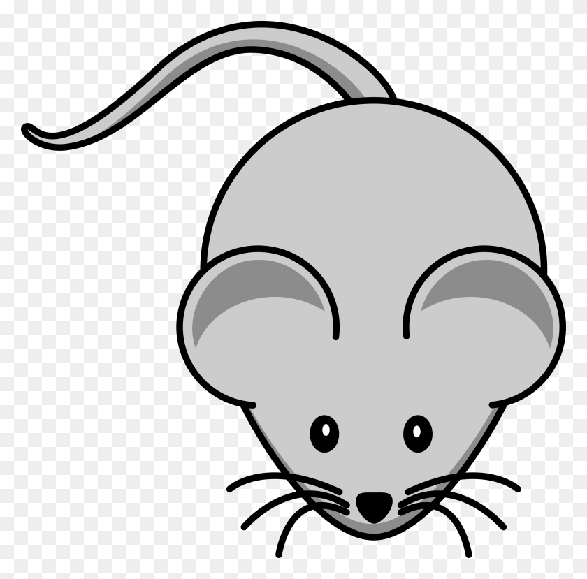 2400x2367 Lemmling Simple Cartoon Mouse Clipart Mice - Umpire Clipart Black And White
