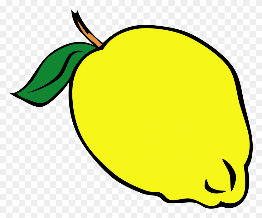 2400x1962 Lemon Clipart Yellow Fruit - Subtraction Sign Clipart