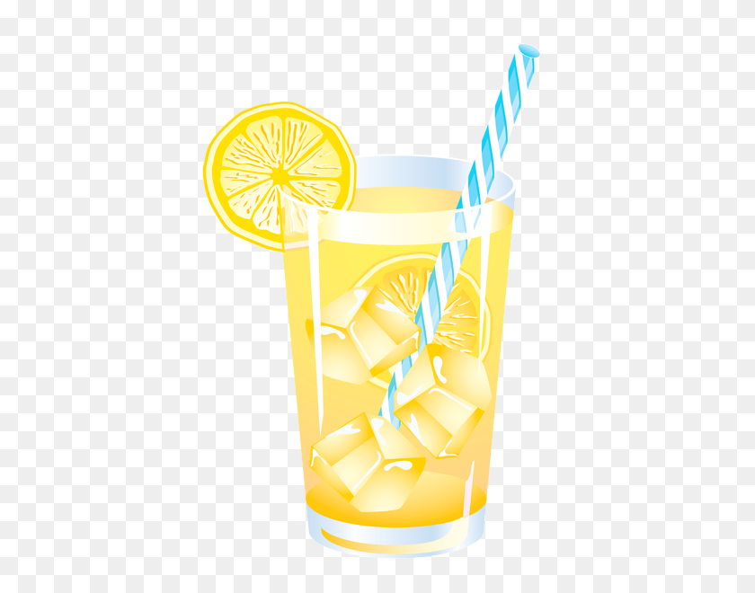 412x600 Lemon Summer Drink Clip Art - Drinking Alcohol Clipart