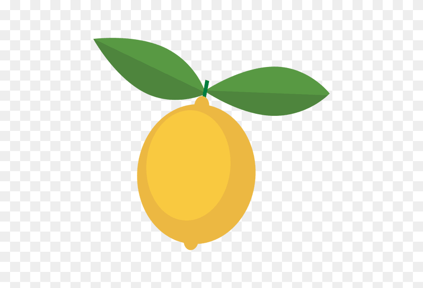 512x512 Лимонно-Желтые Листья - Лимон Png