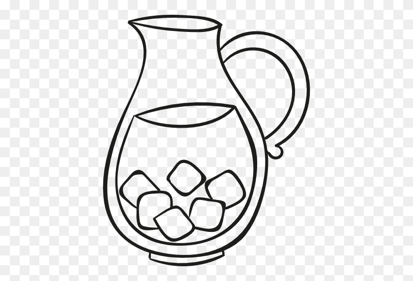 512x512 Лимонад Газированные Напитки Чай Со Льдом Сок Картинки - Сок Клипарт Черный И Белый