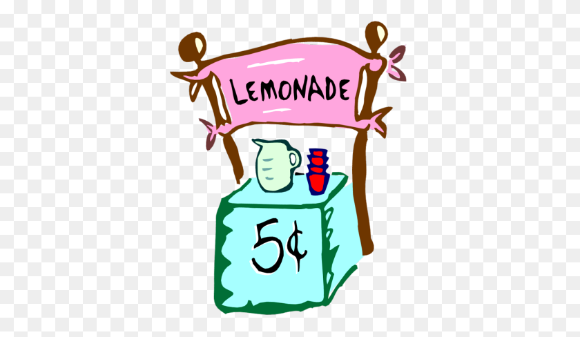 350x428 Lemonade Stand Clip Art - Lemon Tree Clipart