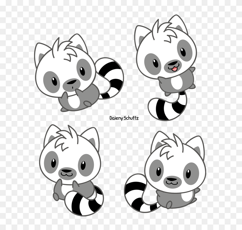 650x739 Lemur Clipart Clip Art - Kawaii Cat Clipart