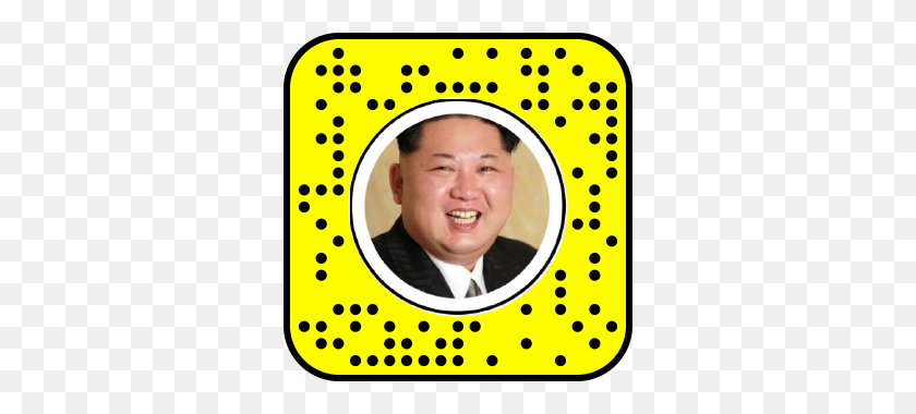 320x320 Lenslist Snapcodes - Kim Jong Un Face PNG
