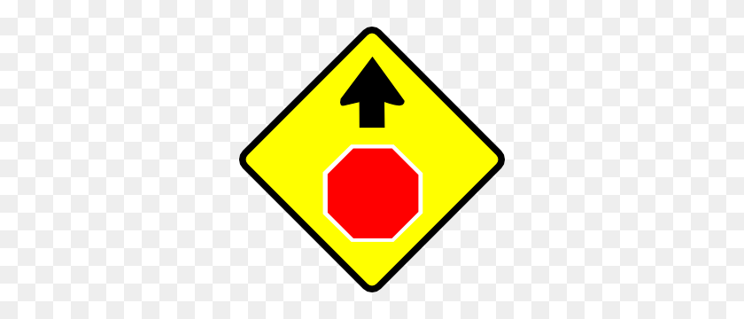 300x300 Leomarc Caution Stop Sign Clip Art Free Vector - Go Sign Clip Art