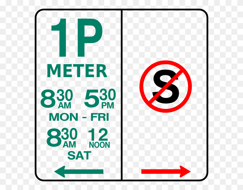 600x598 Leomarc Sign Parking And No Standing Clipart Free Vector - Sat Clipart