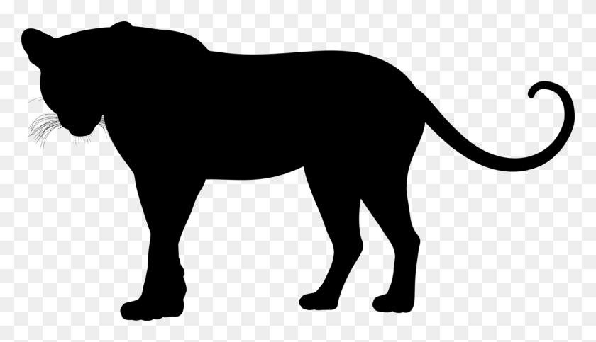1382x750 Леопард Felidae Cheetah Black Panther Jaguar - Пантера Клипарт Черный И Белый