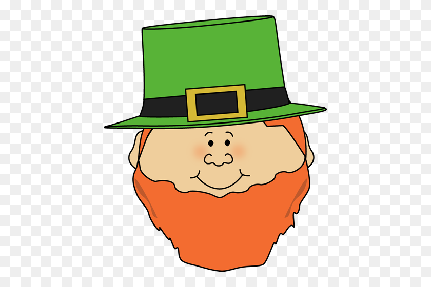 435x500 Leprechaun Face St Patricks Day Clip Art St - St Patricks Day Hat Clipart