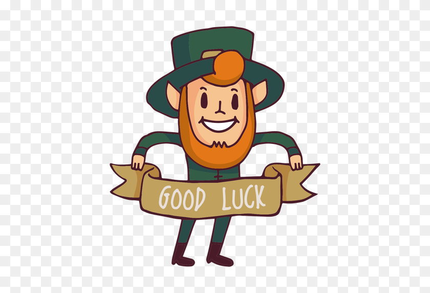 512x512 Leprechaun Good Luck Cartoon - Good Luck PNG