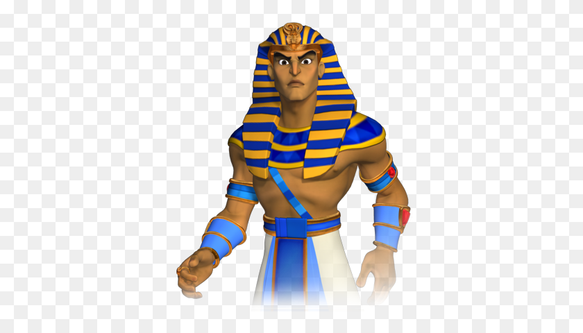 350x420 Let My People Go! - Moses And Pharaoh Clipart