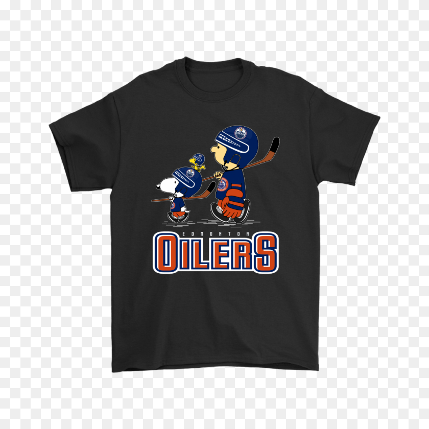 1024x1024 Let's Play Edmonton Oilers Hockey Sobre Hielo Snoopy Nhl Camisetas De Datos De Snoopy - Edmonton Oilers Logotipo Png