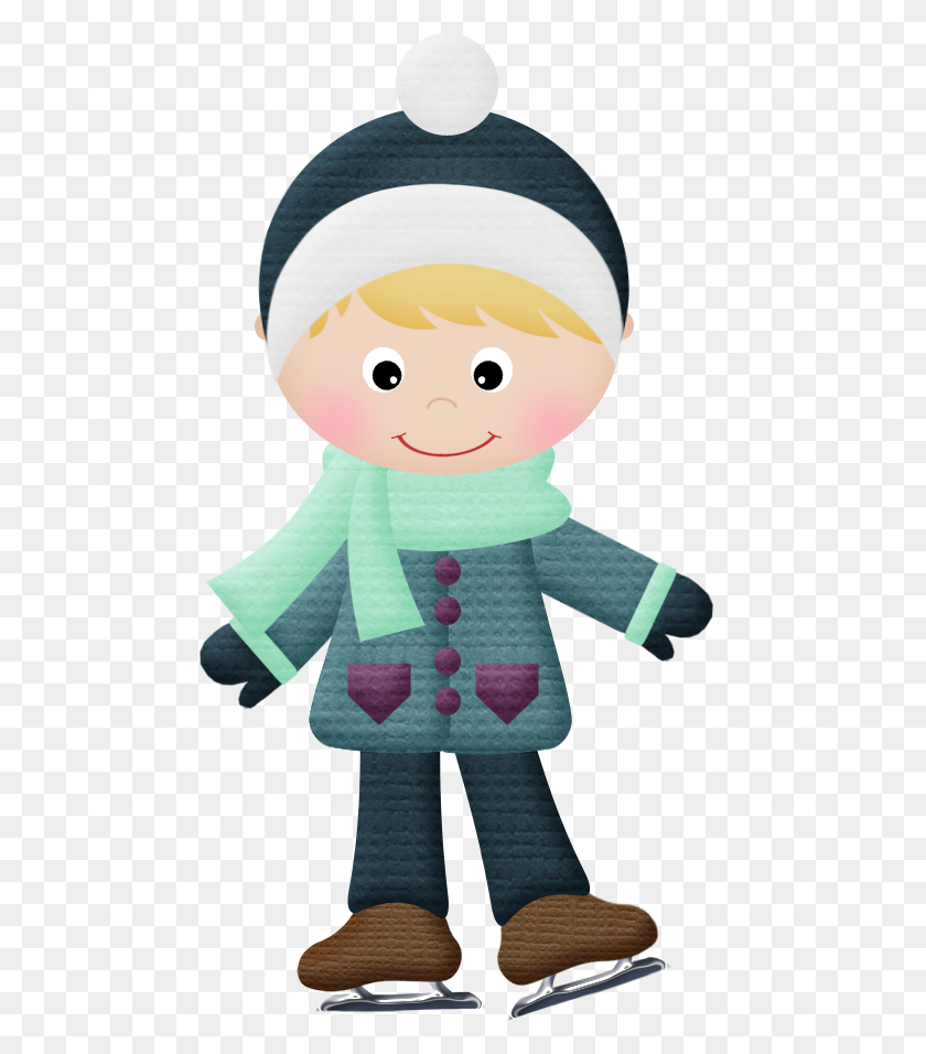 479x896 Let's Skate Clipart, Winter And Boy Quilts - Winter Fun Clipart