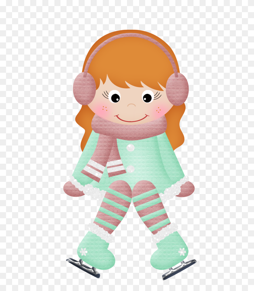 494x900 Vamos A Patinar Inverno Outono Winter Clipart, Clip - Counseling Clipart