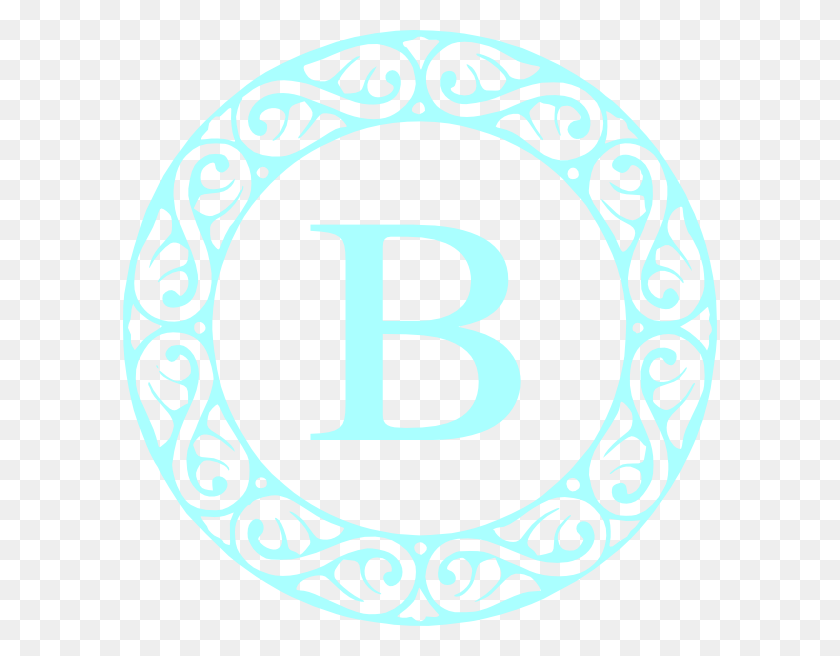 594x596 Letter B Monogram Clip Art - B Monogram Clipart