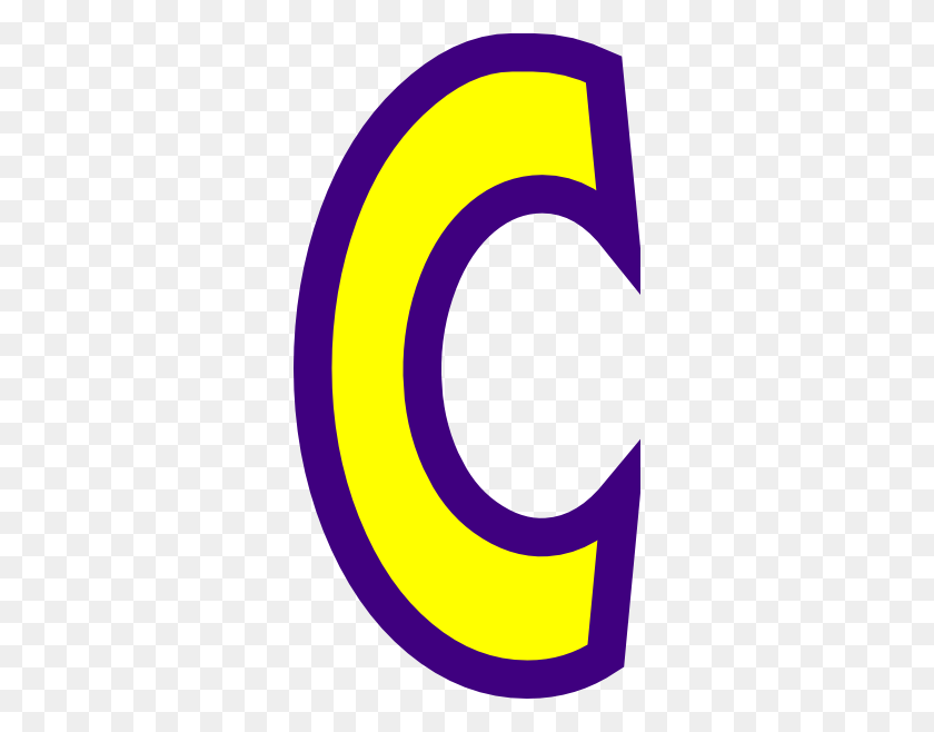 312x598 Letter C Clip Art - Capital Letter Clipart
