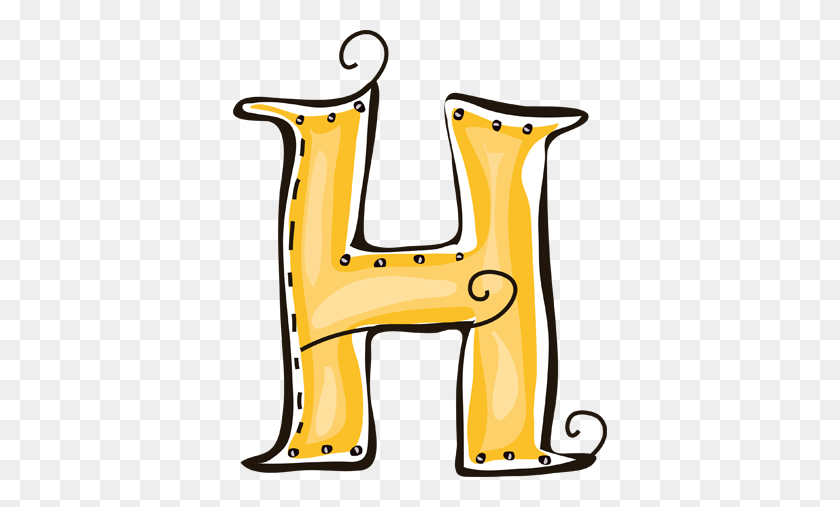 374x447 Letter H Sticker - H PNG