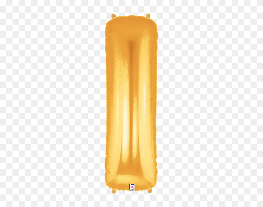 600x600 Letter I Foil Balloon Letters - Gold Foil PNG