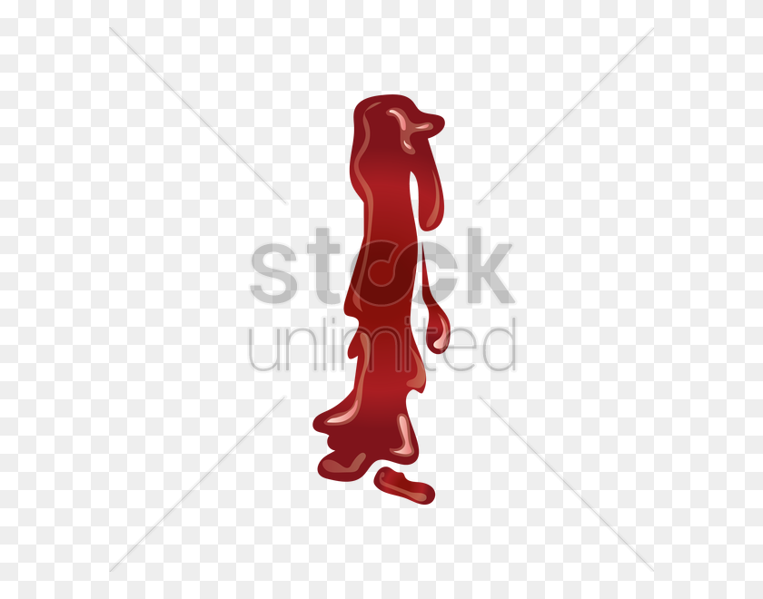 600x600 Letter I With Dripping Blood Vector Image - Blood Dripping PNG