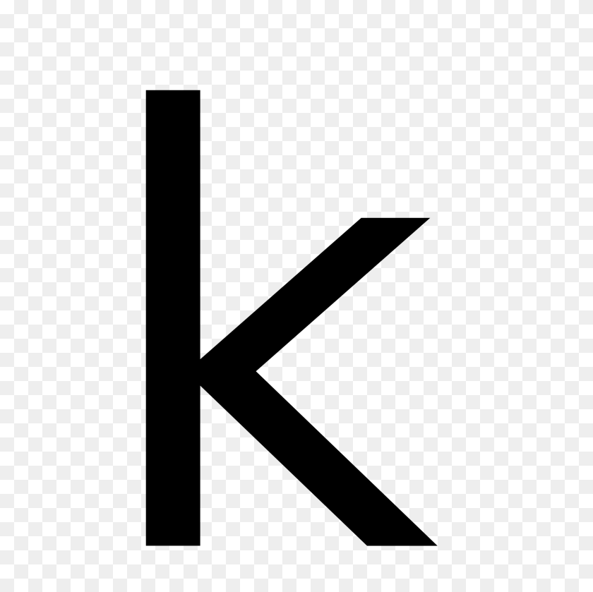 2000x2000 Letter K Symbol - Letter K Clipart