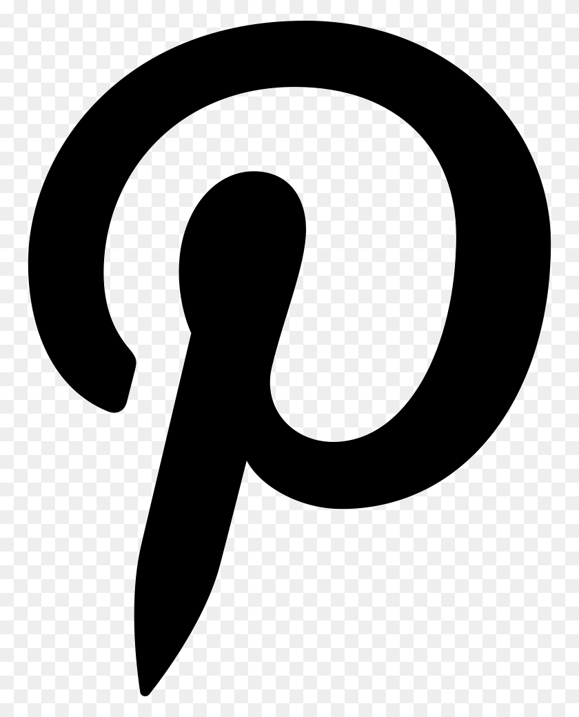 760x980 Письмо Логотип Png Скачать Бесплатно - Pinterest Логотип Png
