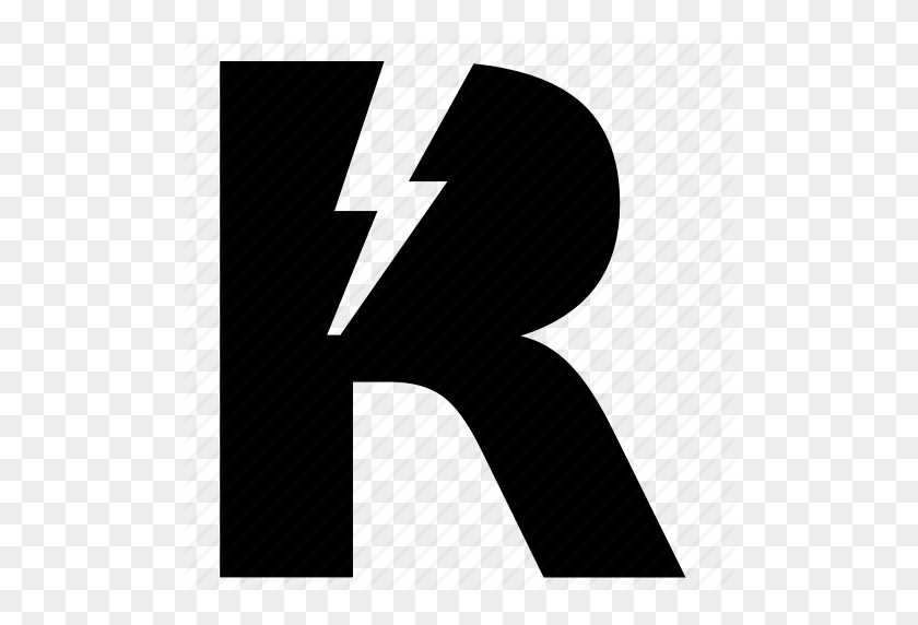 512x512 Letter, Music, R, Rock, Shock Icon - Letter R PNG