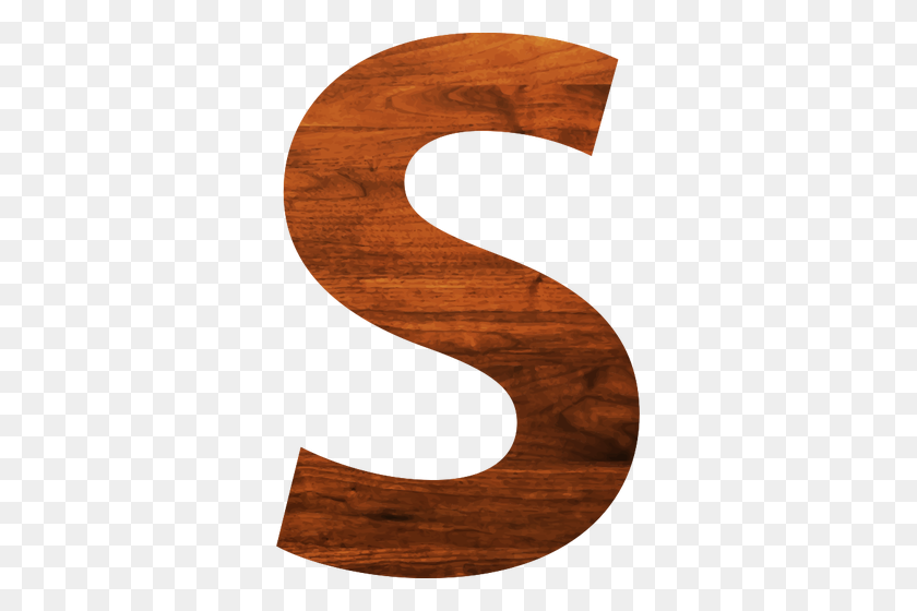 333x500 Letter S In Wooden Texture - Wood Texture PNG
