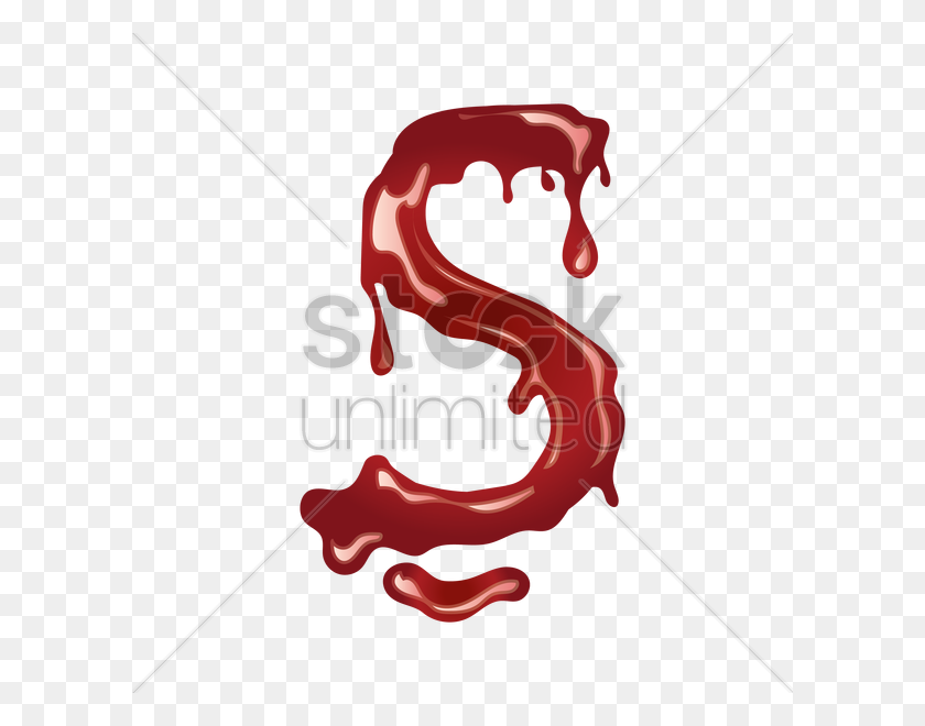 600x600 Letter S With Dripping Blood Vector Image - Dripping Blood PNG