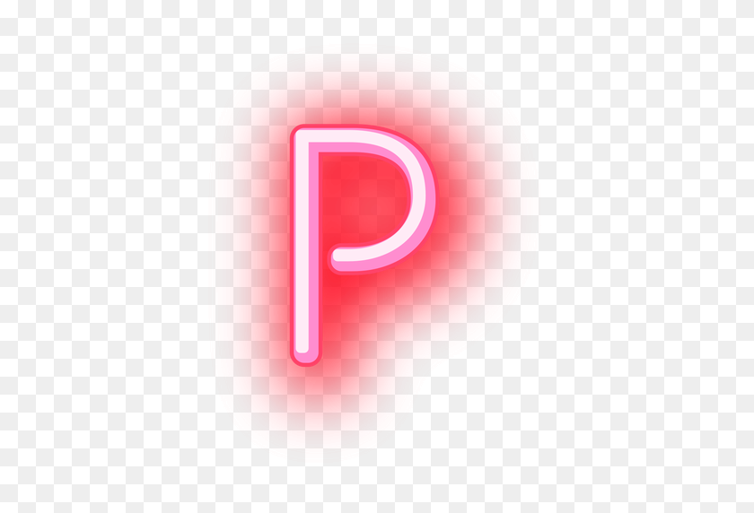 512x512 Letterp Letter Neonletter P Neon - Letter P PNG