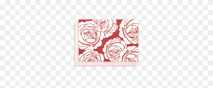 300x289 Letterpress Notecards - Rose Silhouette PNG