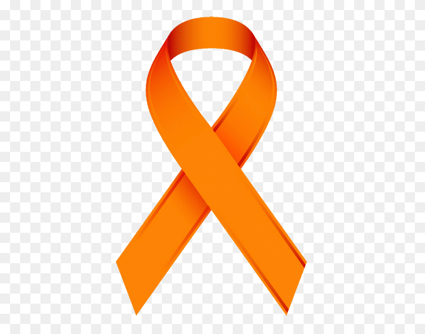 381x600 Leukemia Orange Ribbon - Orange Ribbon PNG