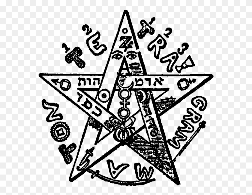 586x588 Levi's Pentagram - Pentagram PNG