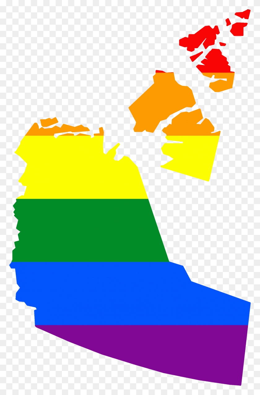 1733x2707 Lgbt Flag Map Of The Northwest Territories - Lgbt Flag PNG