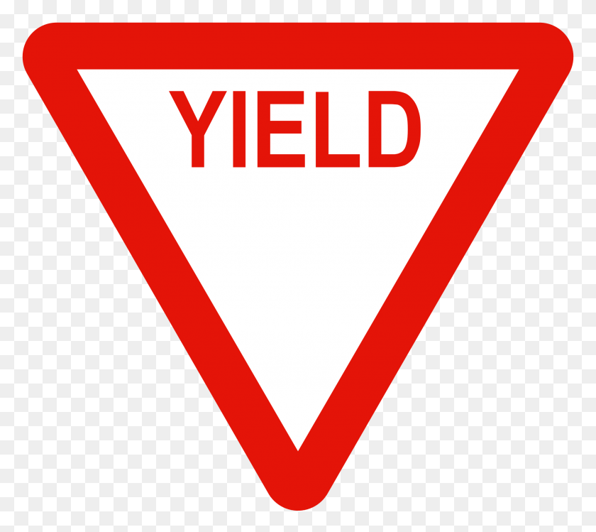 2000x1767 Liberian Road Signs - Yield Sign PNG