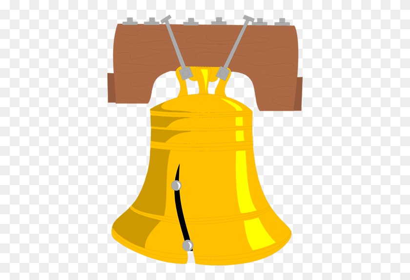 400x515 Liberty Bell Clipart - Statue Of Liberty Black And White Clipart