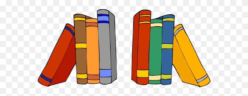 600x267 Library Battle Of The Books - Books On A Shelf Clipart