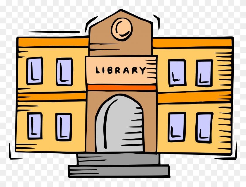 2000x1487 Library Building Clipart - PNG Library