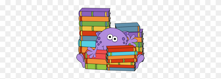 260x243 Library Clip Art Clipart - Book Stack Clipart