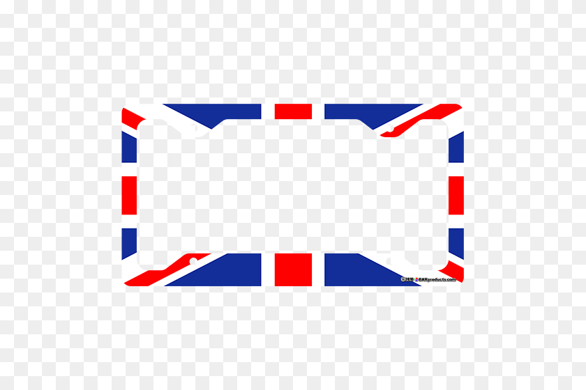 500x500 Marco De La Placa De Licencia - Bandera Del Reino Unido Png