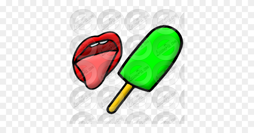 380x380 Lick Picture For Classroom Therapy Use - Licking Lips Clipart