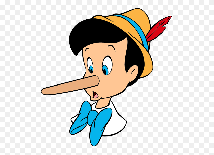 525x549 Lies Clipart Pinocchio Nose - Lie Clipart