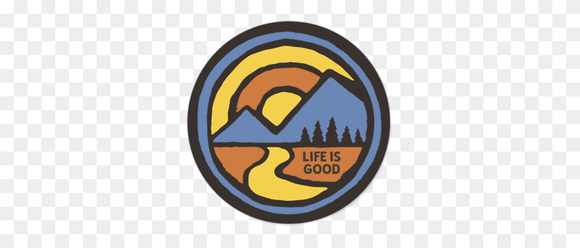 300x300 Life Is Good Block Mountains Sticker Decal Ebay - Life Is Good Clipart