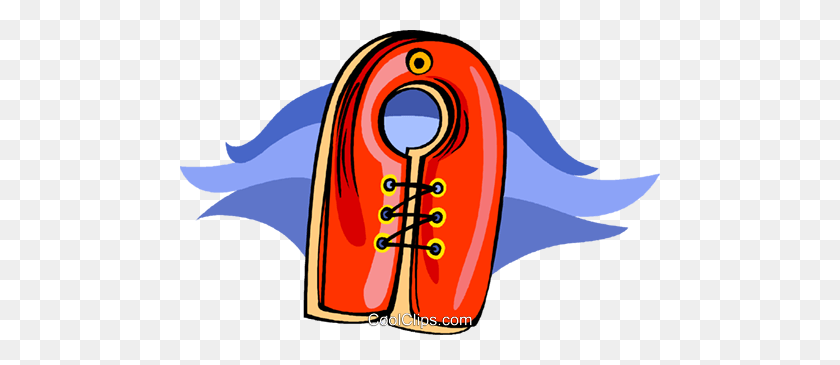 480x305 Life Preserver Royalty Free Vector Clipart Illustration - Life Preserver Clipart