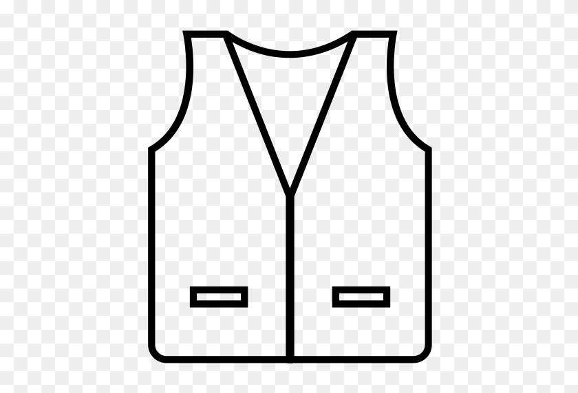512x512 Lifeguard Vest Icons, Download Free Png And Vector Icons - Vest Clipart Black And White