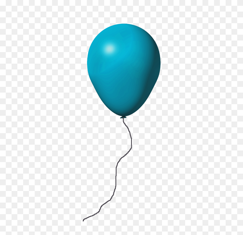 491x752 Light Blue Balloon Transparent Background - Blue Balloons PNG